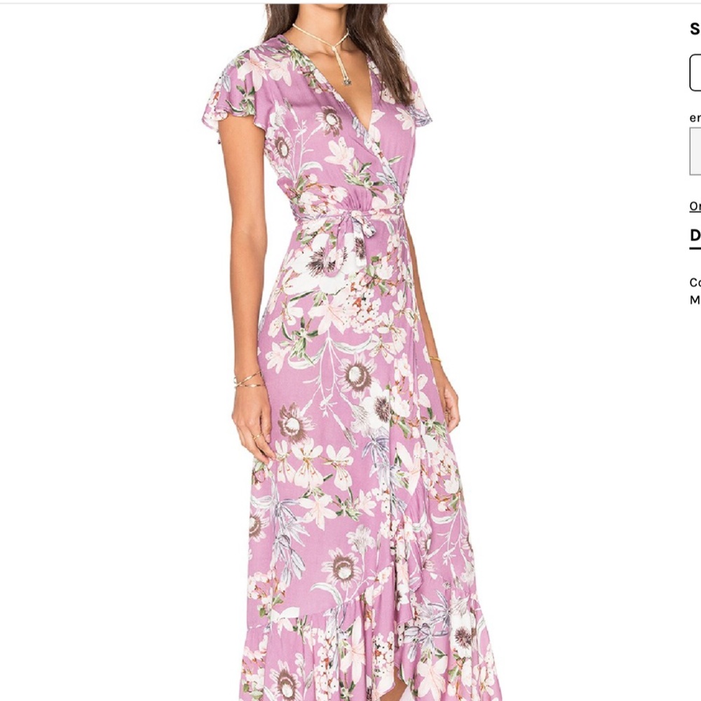 AUGUSTE Augustina Wrap Dress in Plum
